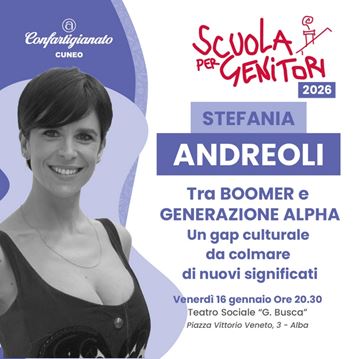 Scuola per Genitori - Stefania Andreoli: Tra boomer e generazione Alpha