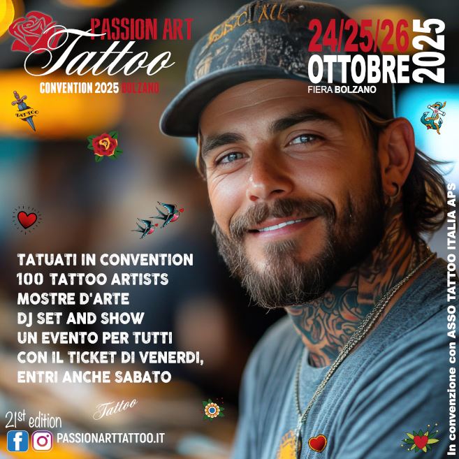 Passion Art Tattoo Convention Bolzano VENERDÌ