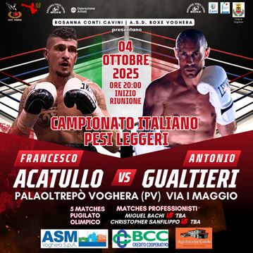 Campionato Italiano Boxe Pesi Leggeri | Francesco Acatullo vs Antonio Gualtieri