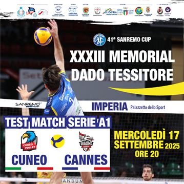 Memorial Dado Tessitore - Test Match Cuneo-Cannes