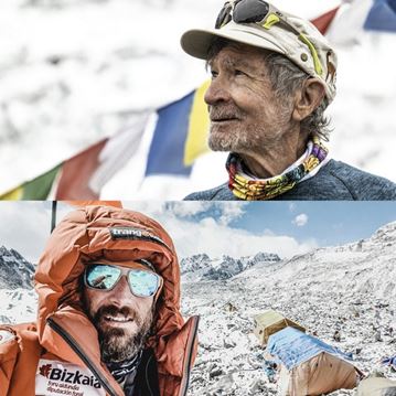 Carlos Soria e Alex Txikon
